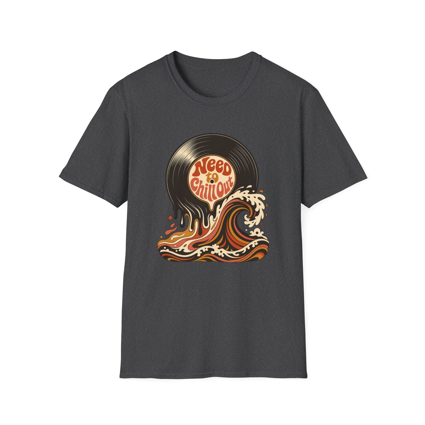 Need to Chill Out T-Shirt — Retro Vinyl Surf Wave Relaxed Tee