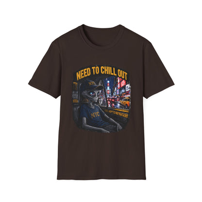 Alien NYC T‑Shirt — "Need to Chill Out" Graphic Tee