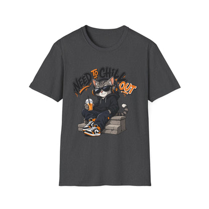 Need to Chill Out Cat T-Shirt — Relaxed Cool Cat Graphic Tee