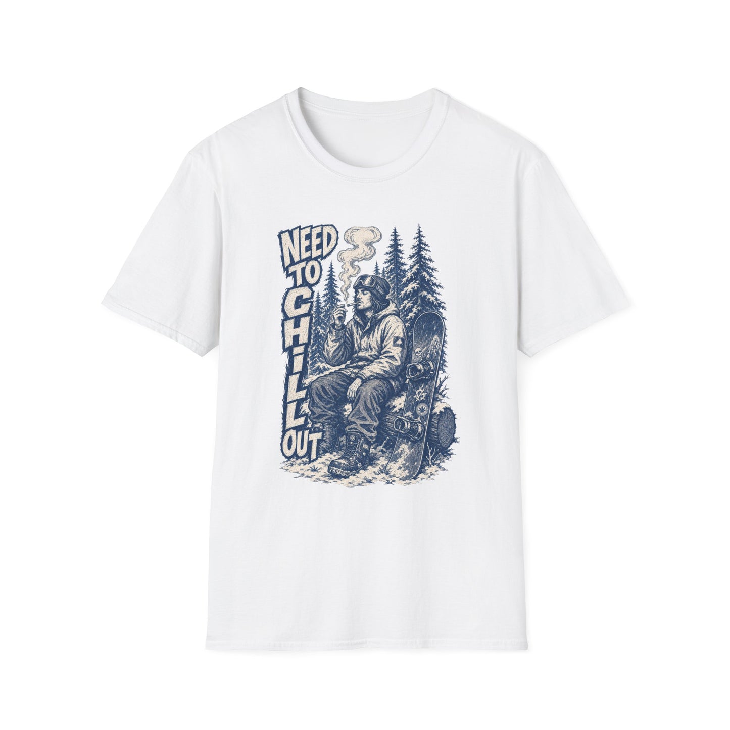 Chill Smokey Camper T-Shirt – "Need to Chill Out" Vintage Outdoors Tee
