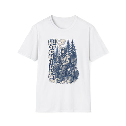 Chill Smokey Camper T-Shirt – "Need to Chill Out" Vintage Outdoors Tee