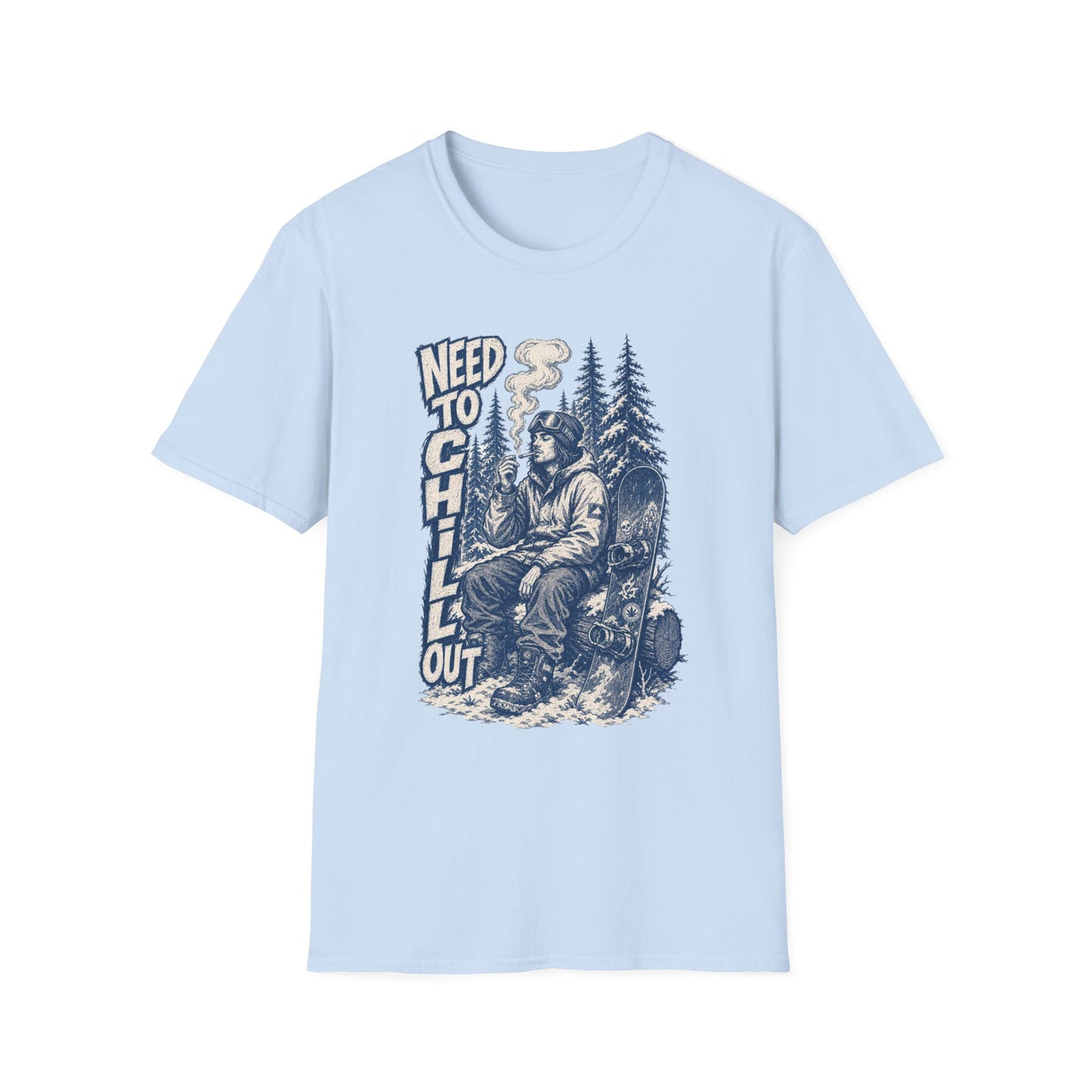 Chill Smokey Camper T-Shirt – "Need to Chill Out" Vintage Outdoors Tee