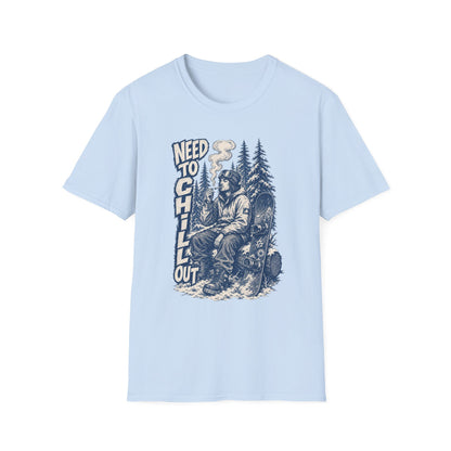 Chill Smokey Camper T-Shirt – "Need to Chill Out" Vintage Outdoors Tee