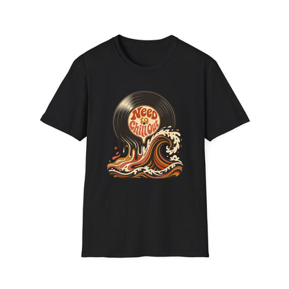Need to Chill Out T-Shirt — Retro Vinyl Surf Wave Relaxed Tee