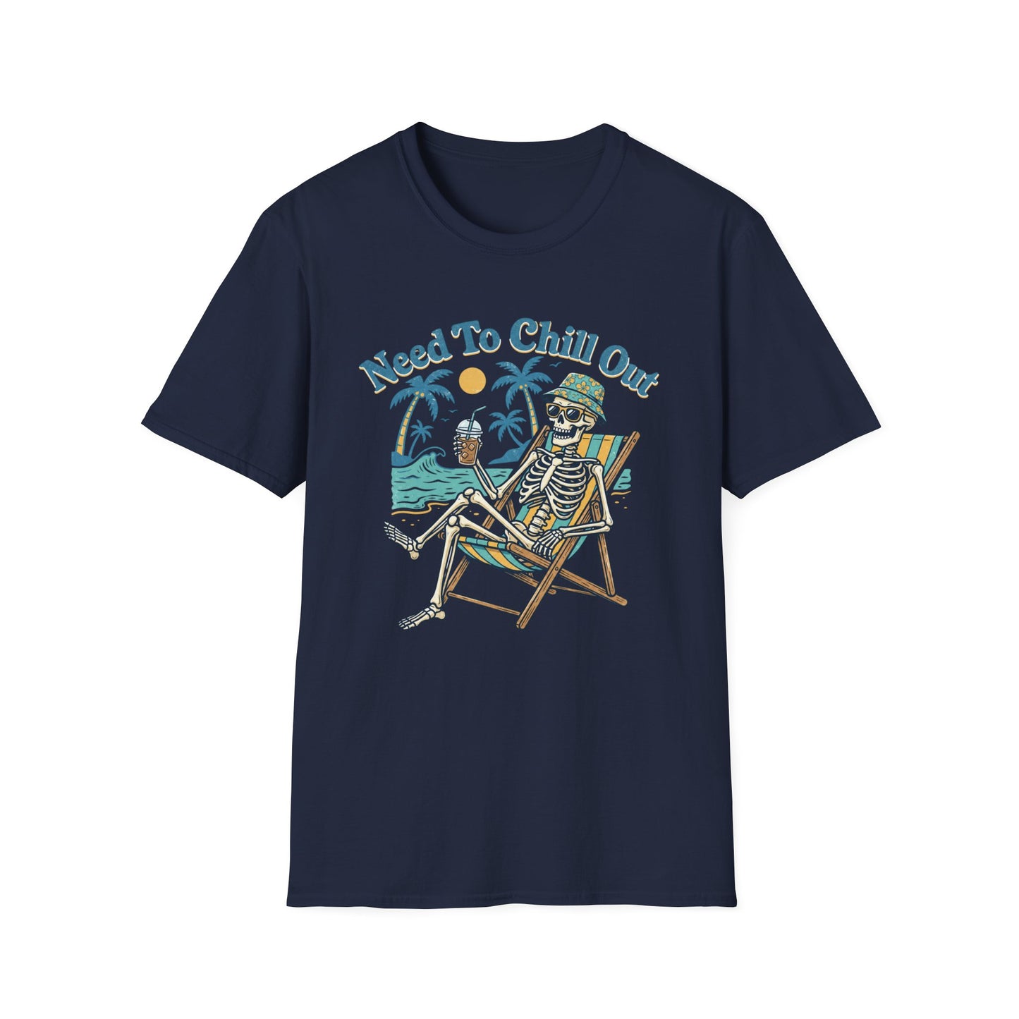 Need To Chill Out T-Shirt — Skeleton Beach Vintage Graphic Tee
