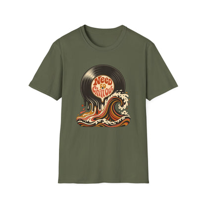 Need to Chill Out T-Shirt — Retro Vinyl Surf Wave Relaxed Tee