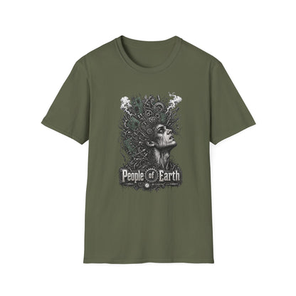 People of Earth Tee — Cyber-Steampunk Horror Graphic T-Shirt