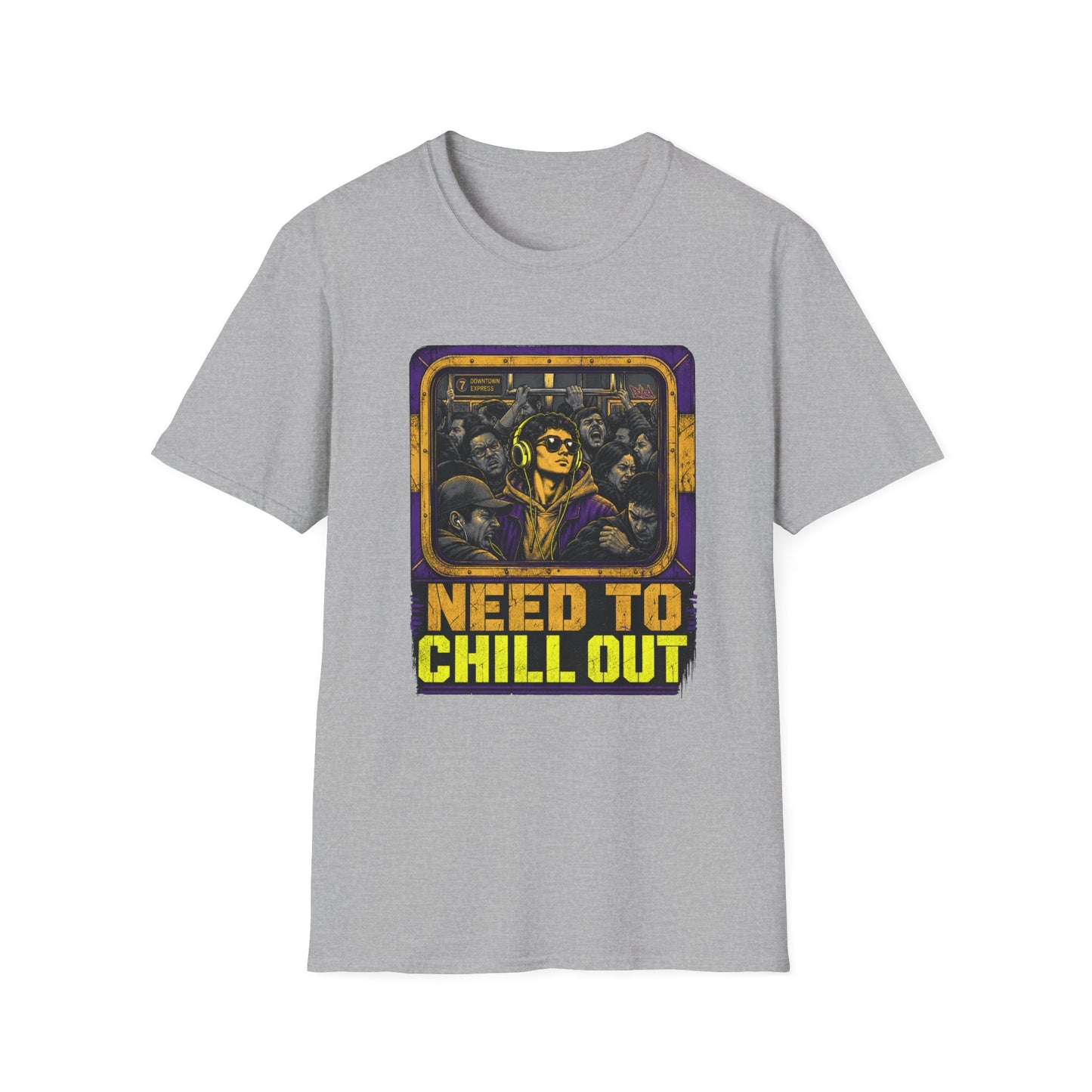 Need To Chill Out T‑Shirt — Retro Subway Vibe Relaxation Tee