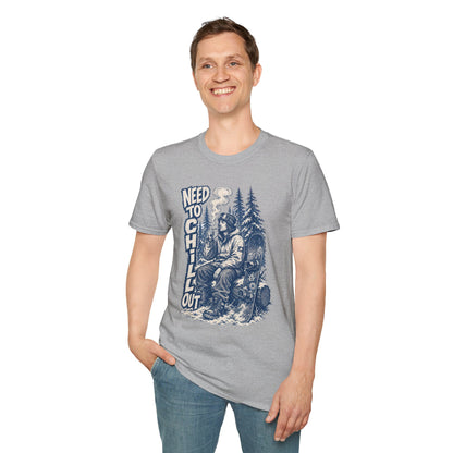 Chill Smokey Camper T-Shirt – "Need to Chill Out" Vintage Outdoors Tee