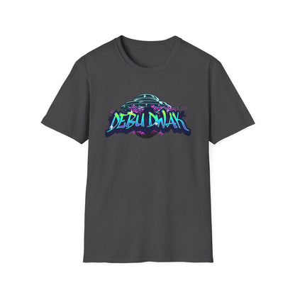 Alien Graffiti T-Shirt — "Debu Dwak" Logo UFO Streetwear Tee