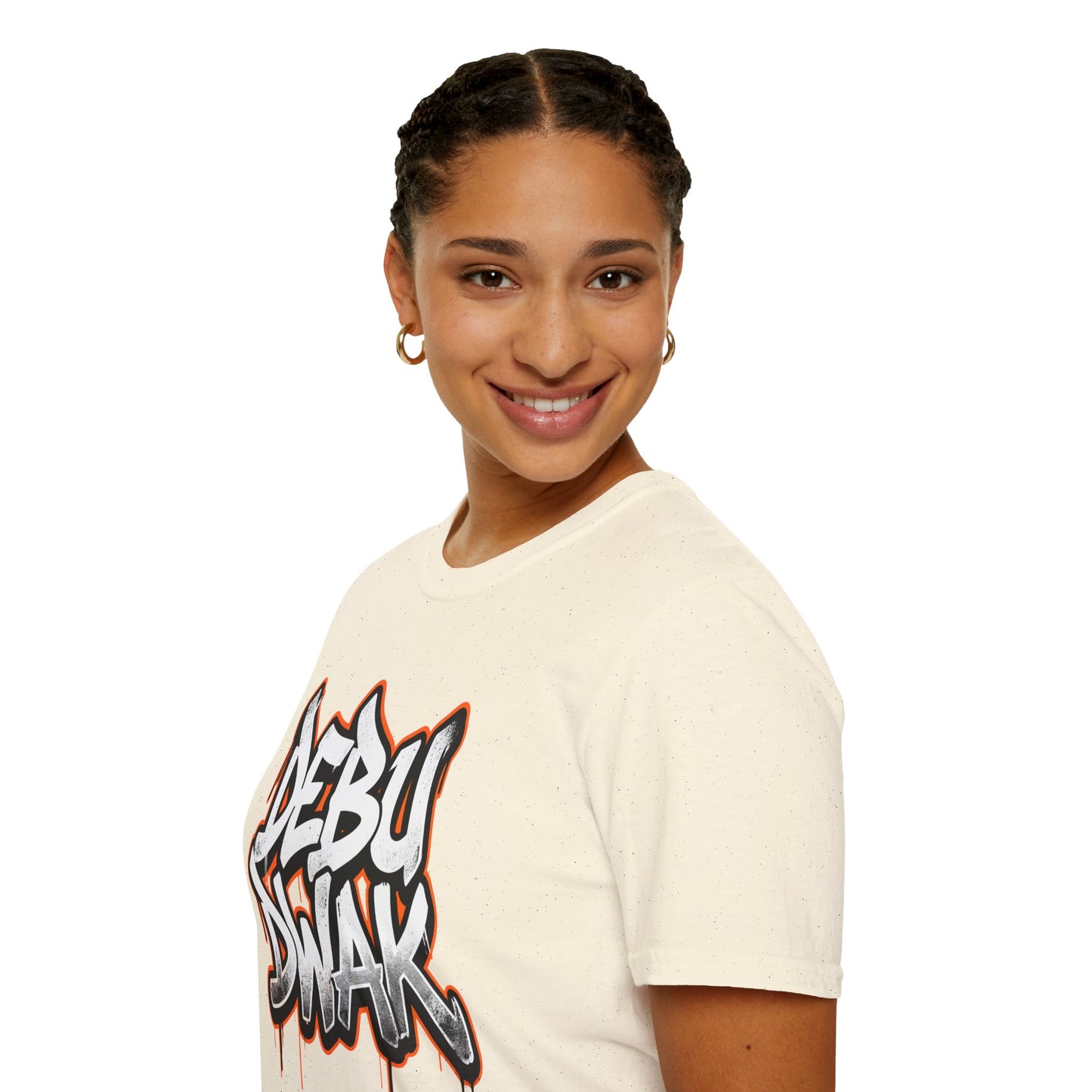 Graffiti "DEBU DWAK" Logo Graphic T-Shirt – Urban Streetwear Tee