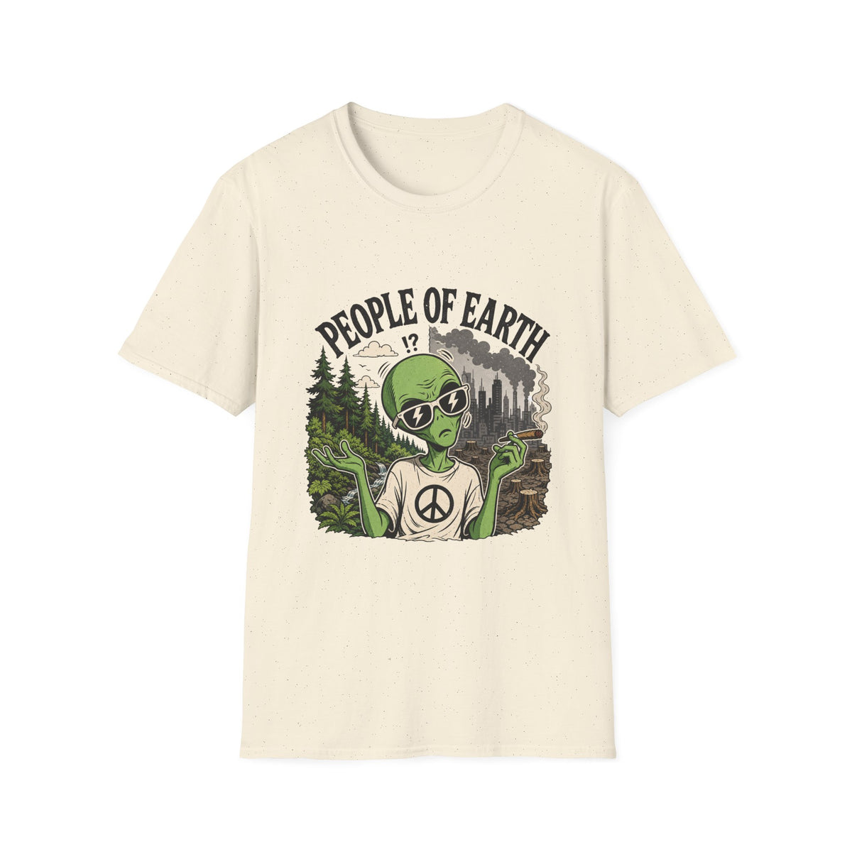 People of Earth Alien T-Shirt Graphic Tee