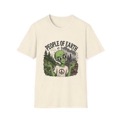 People of Earth Alien T-Shirt Graphic Tee