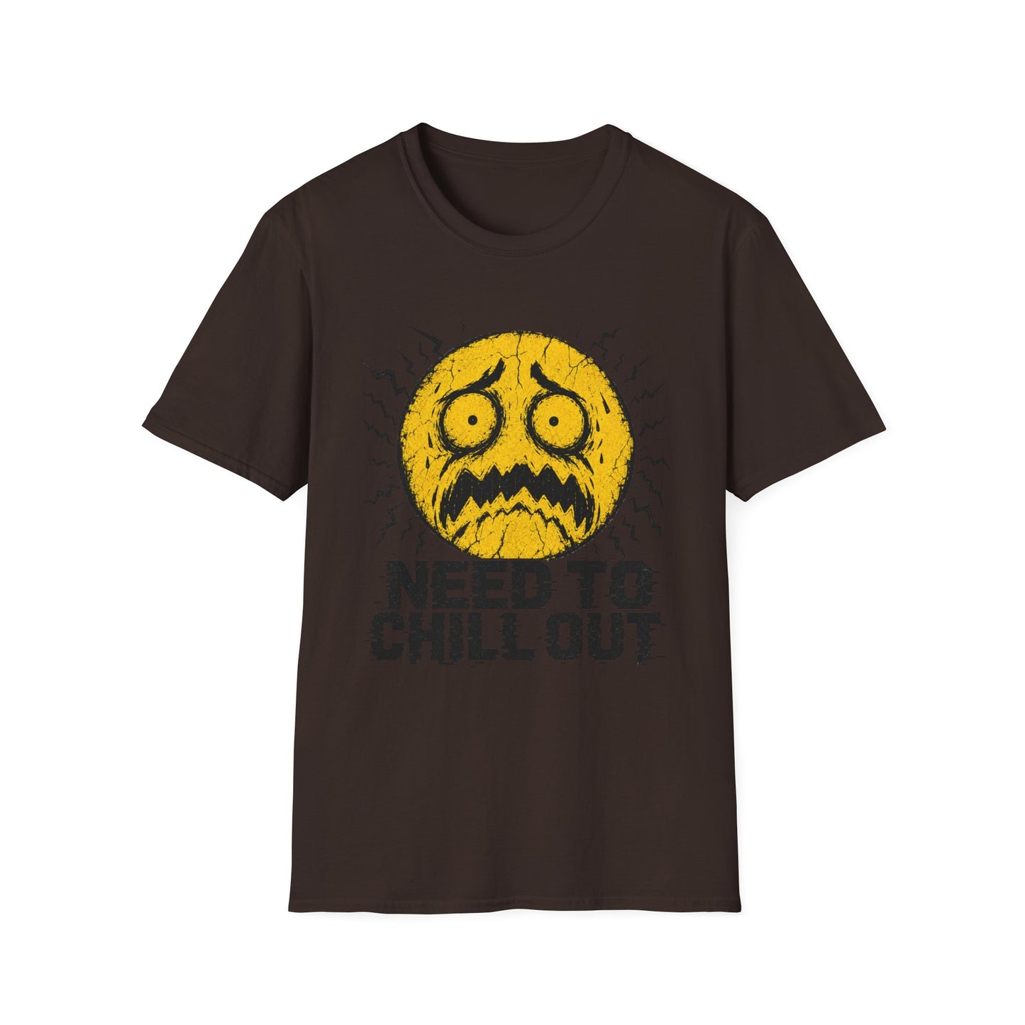 Need To Chill Out T‑Shirt — Funny Stressed Emoji Graphic Tee