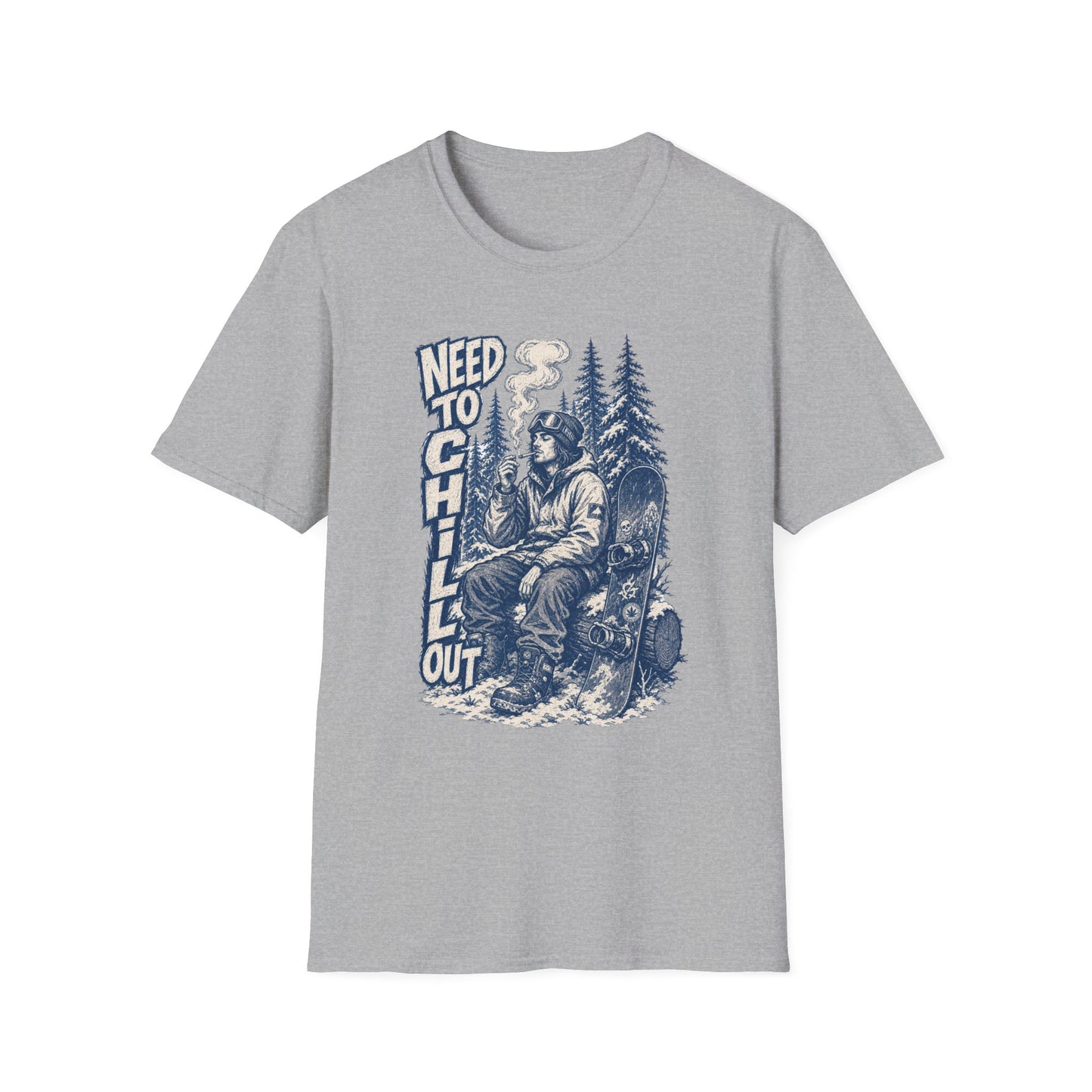 Chill Smokey Camper T-Shirt – "Need to Chill Out" Vintage Outdoors Tee