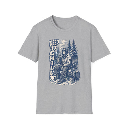 Chill Smokey Camper T-Shirt – "Need to Chill Out" Vintage Outdoors Tee