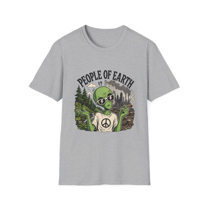 People of Earth Alien T-Shirt Graphic Tee