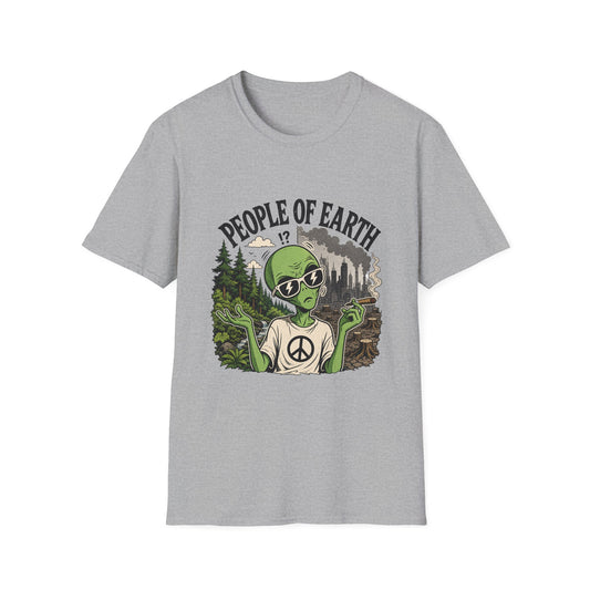 People of Earth Alien T-Shirt Graphic Tee