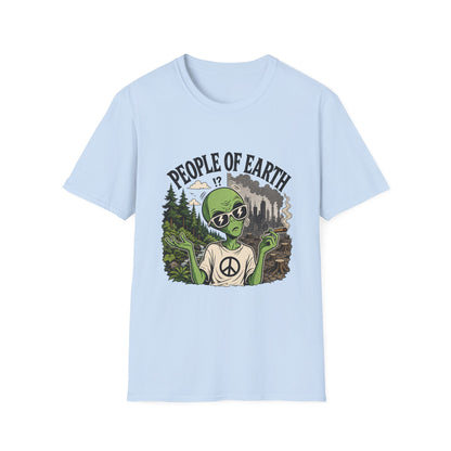 People of Earth Alien T-Shirt Graphic Tee