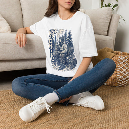 Chill Smokey Camper T-Shirt – "Need to Chill Out" Vintage Outdoors Tee