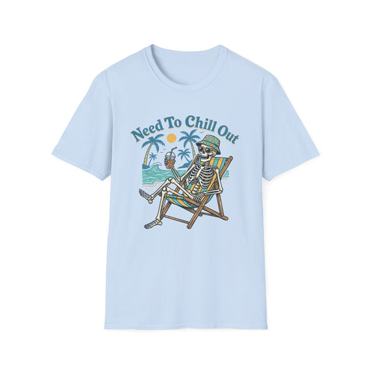 Need To Chill Out T-Shirt — Skeleton Beach Vintage Graphic Tee