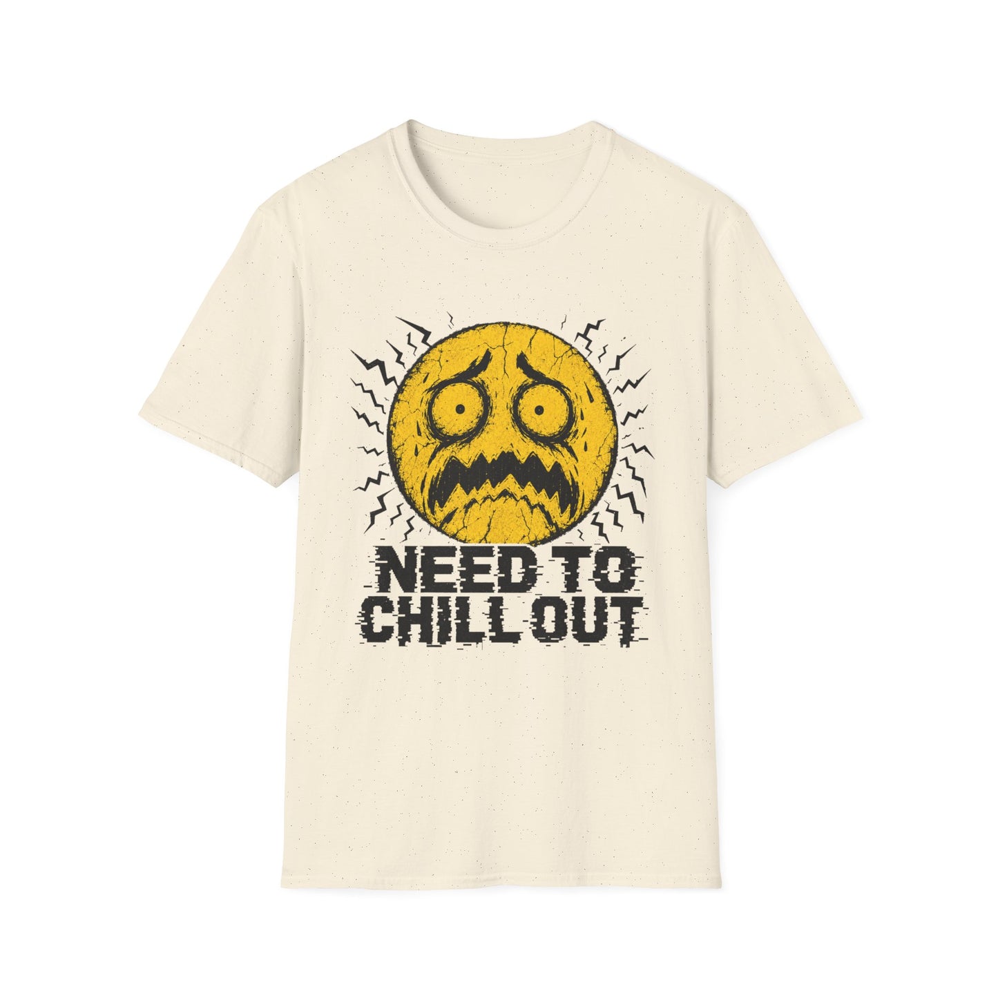 Need To Chill Out T‑Shirt — Funny Stressed Emoji Graphic Tee