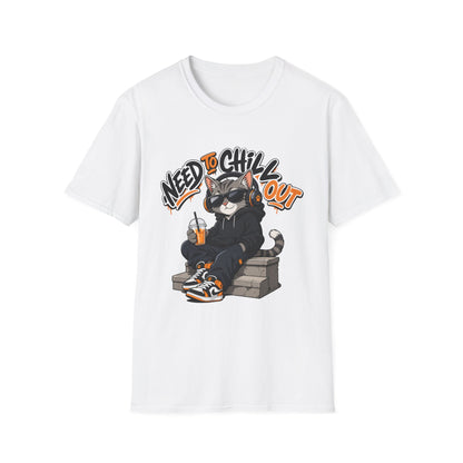 Need to Chill Out Cat T-Shirt — Relaxed Cool Cat Graphic Tee