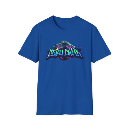 Alien Graffiti T-Shirt — "Debu Dwak" Logo UFO Streetwear Tee