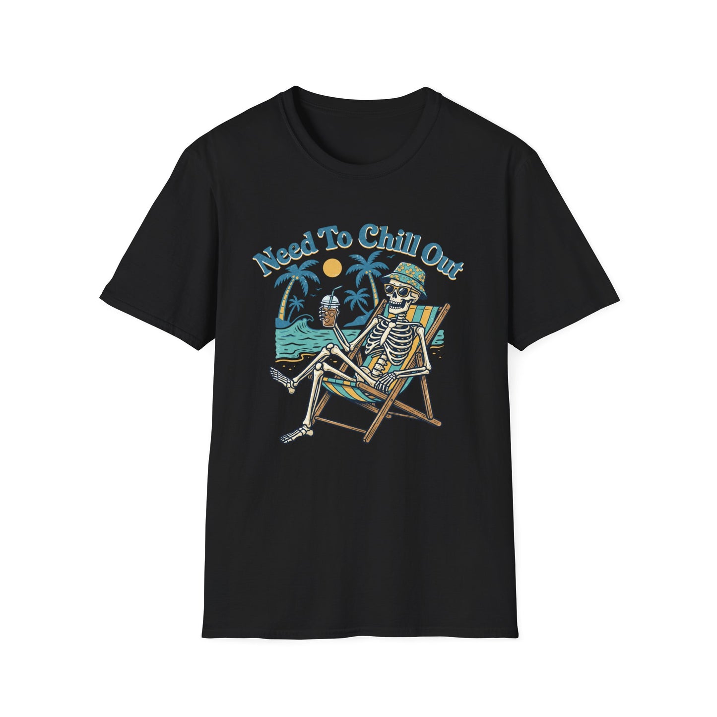 Need To Chill Out T-Shirt — Skeleton Beach Vintage Graphic Tee