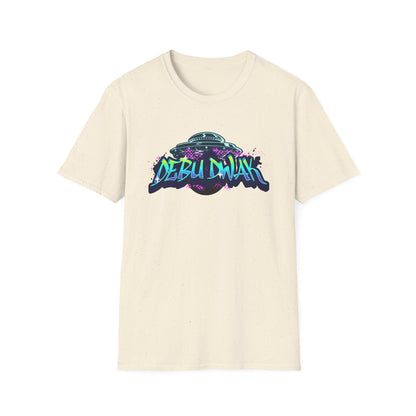 Alien Graffiti T-Shirt — "Debu Dwak" Logo UFO Streetwear Tee