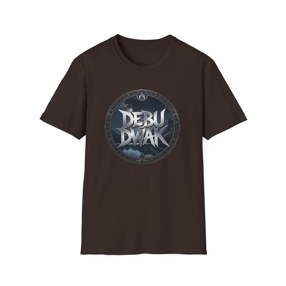 Debu Dwak Gothic Circle Graphic T-Shirt