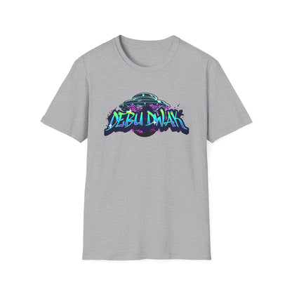 Alien Graffiti T-Shirt — "Debu Dwak" Logo UFO Streetwear Tee