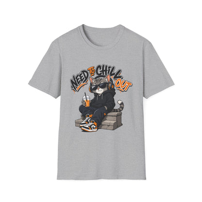 Need to Chill Out Cat T-Shirt — Relaxed Cool Cat Graphic Tee