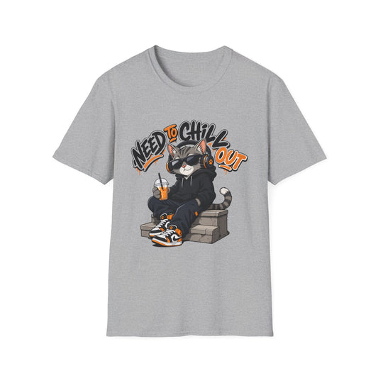 Need to Chill Out Cat T-Shirt — Relaxed Cool Cat Graphic Tee