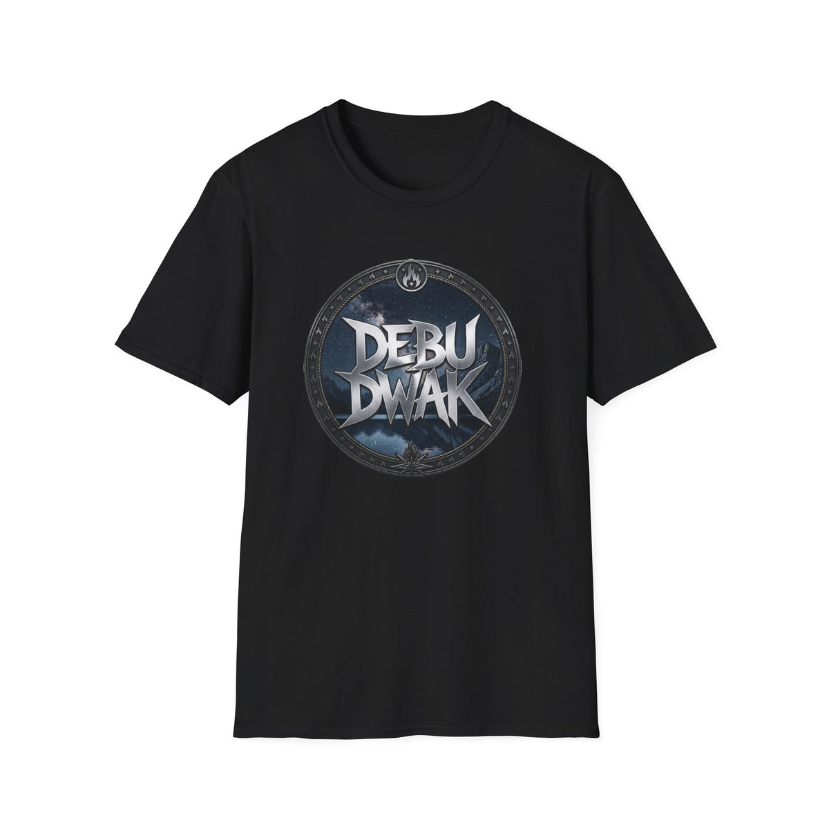 Debu Dwak Gothic Circle Graphic T-Shirt