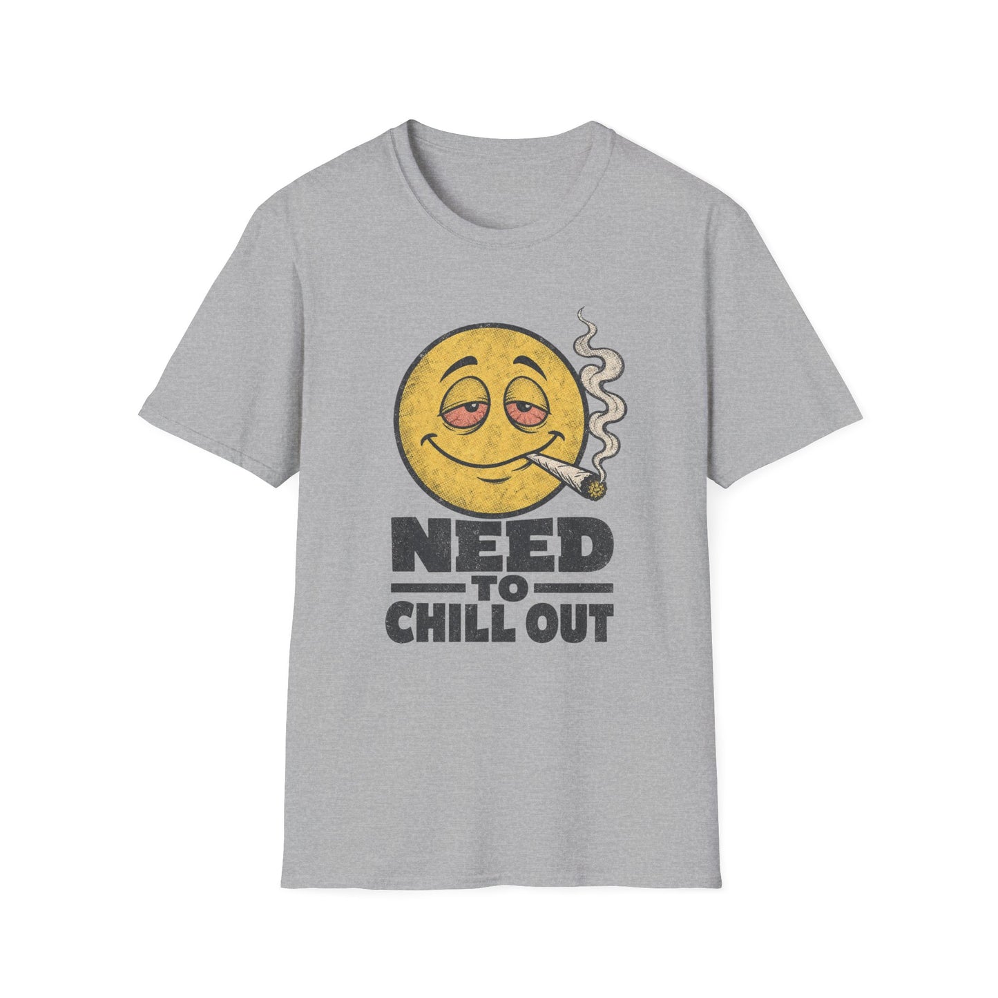 Need to Chill Out T-Shirt — Smoky Chill Emoji Graphic Tee