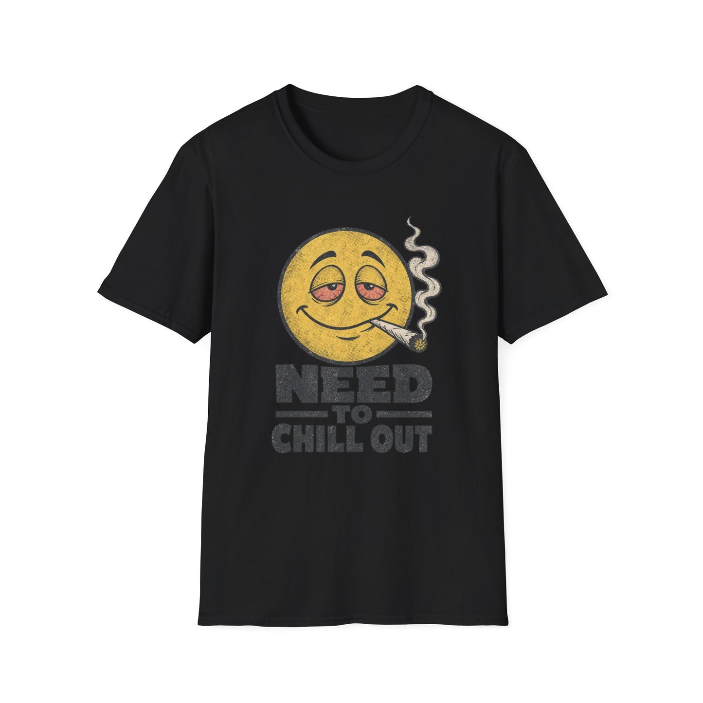Need to Chill Out T-Shirt — Smoky Chill Emoji Graphic Tee