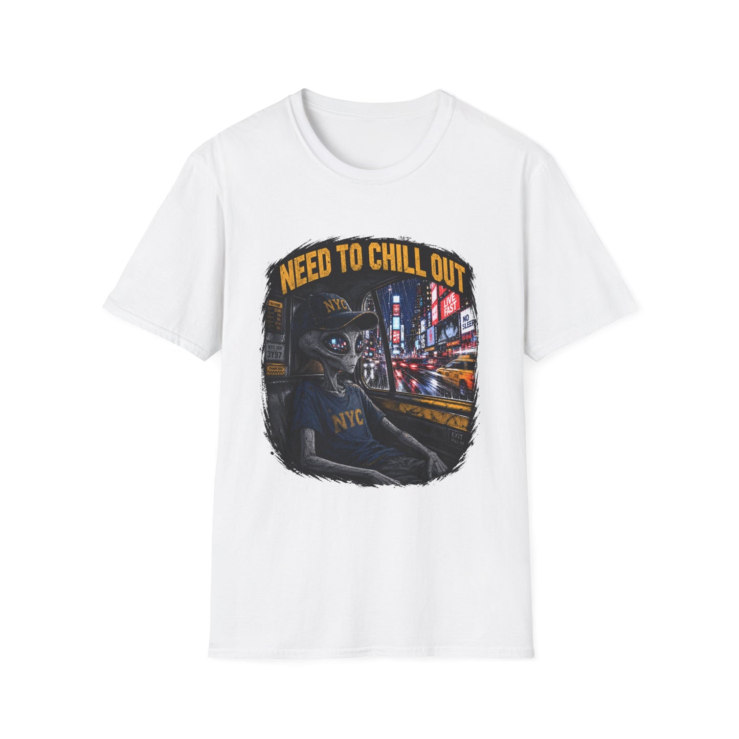 Alien NYC T‑Shirt — "Need to Chill Out" Graphic Tee