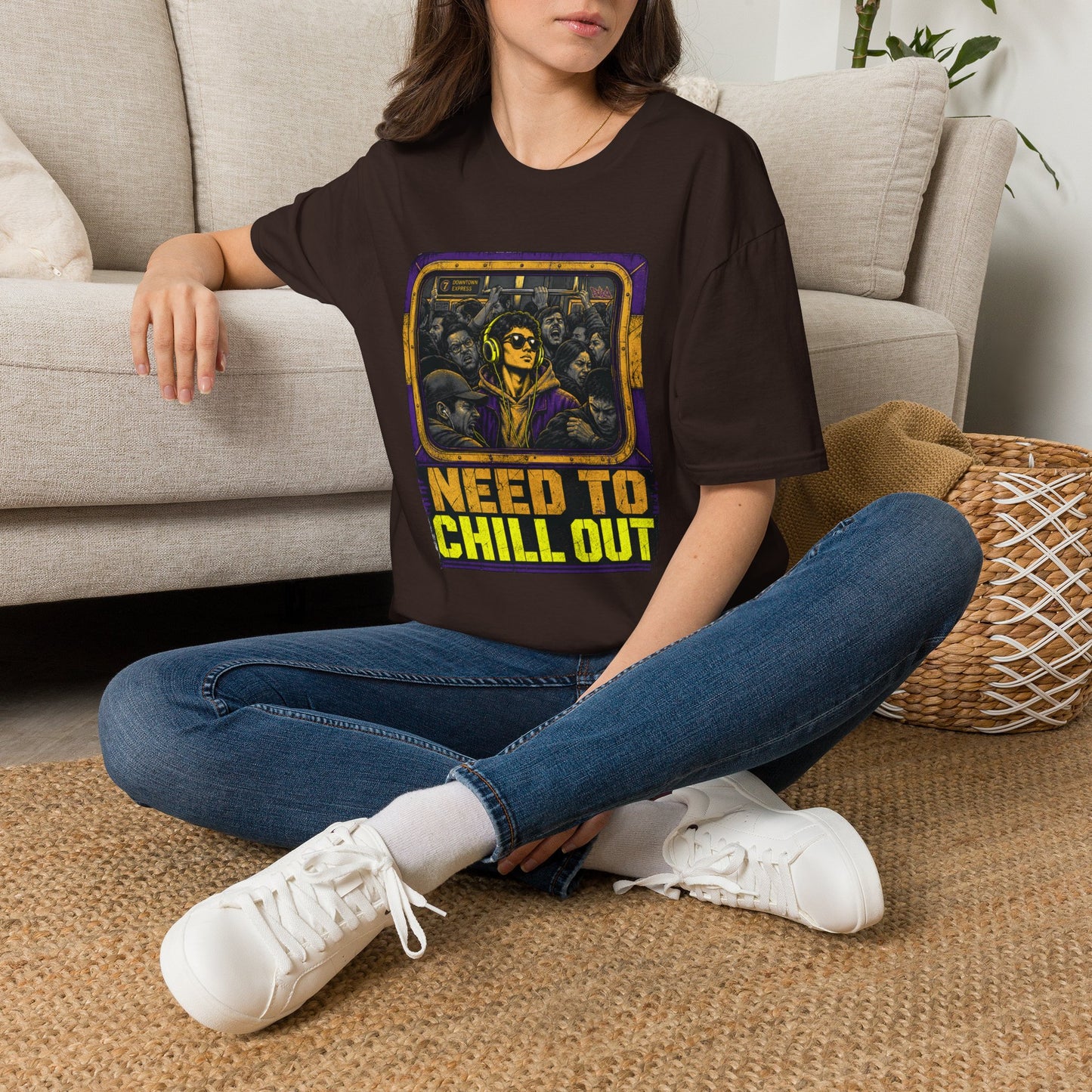 Need To Chill Out T‑Shirt — Retro Subway Vibe Relaxation Tee