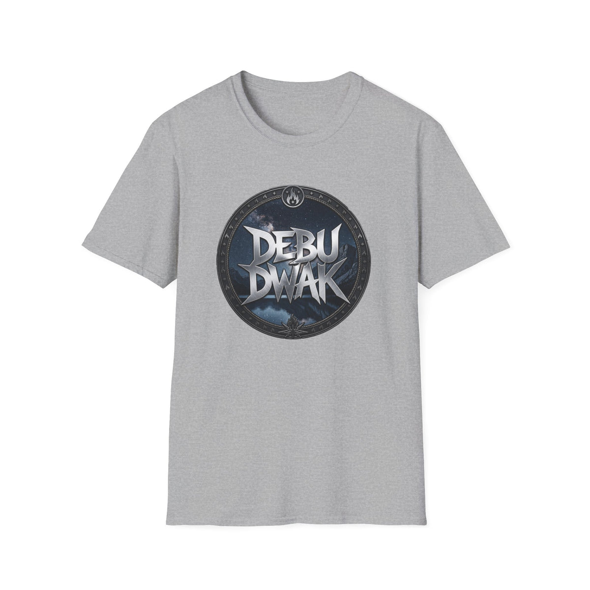 Debu Dwak Gothic Circle Graphic T-Shirt