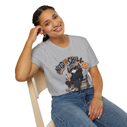 Need to Chill Out Cat T-Shirt — Relaxed Cool Cat Graphic Tee