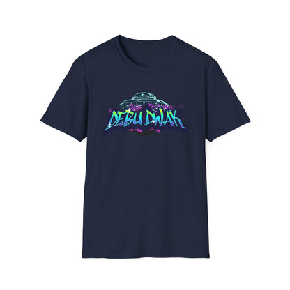 Alien Graffiti T-Shirt — "Debu Dwak" Logo UFO Streetwear Tee