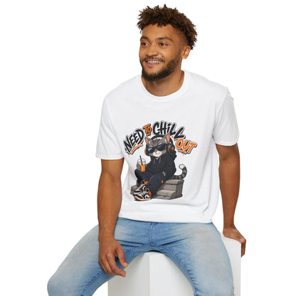Need to Chill Out Cat T-Shirt — Relaxed Cool Cat Graphic Tee