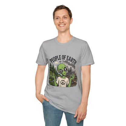 People of Earth Alien T-Shirt Graphic Tee