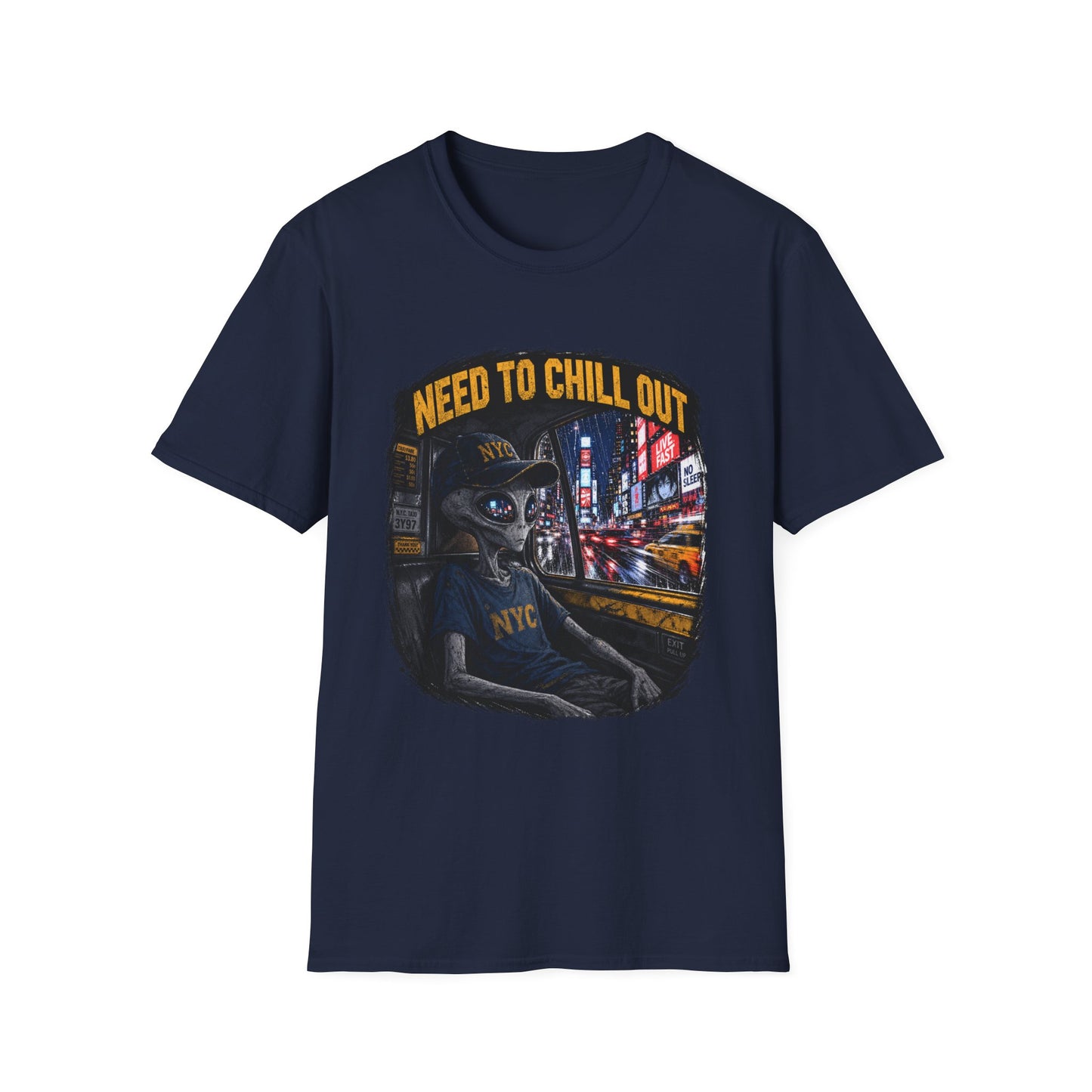 Alien NYC T‑Shirt — "Need to Chill Out" Graphic Tee