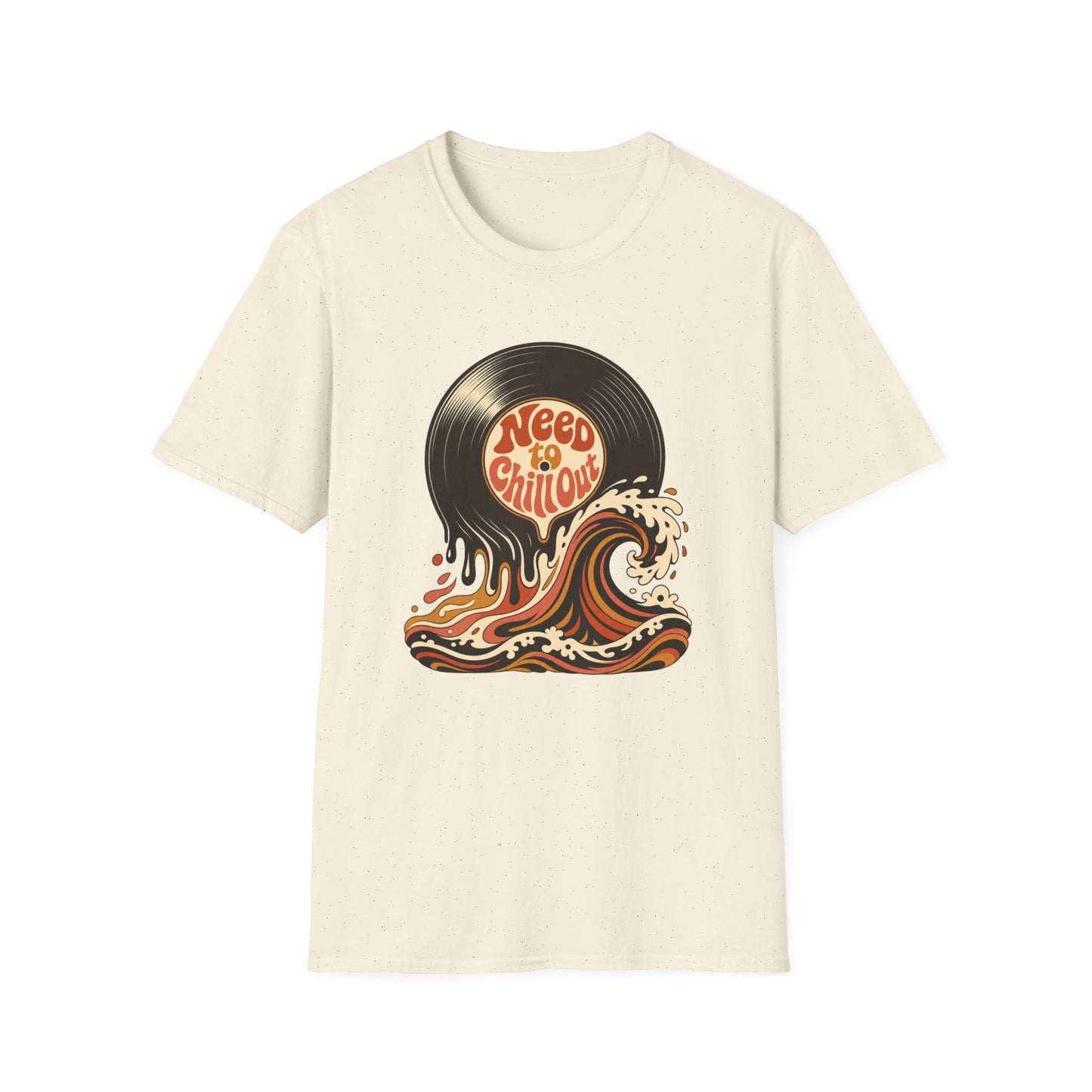 Need to Chill Out T-Shirt — Retro Vinyl Surf Wave Relaxed Tee