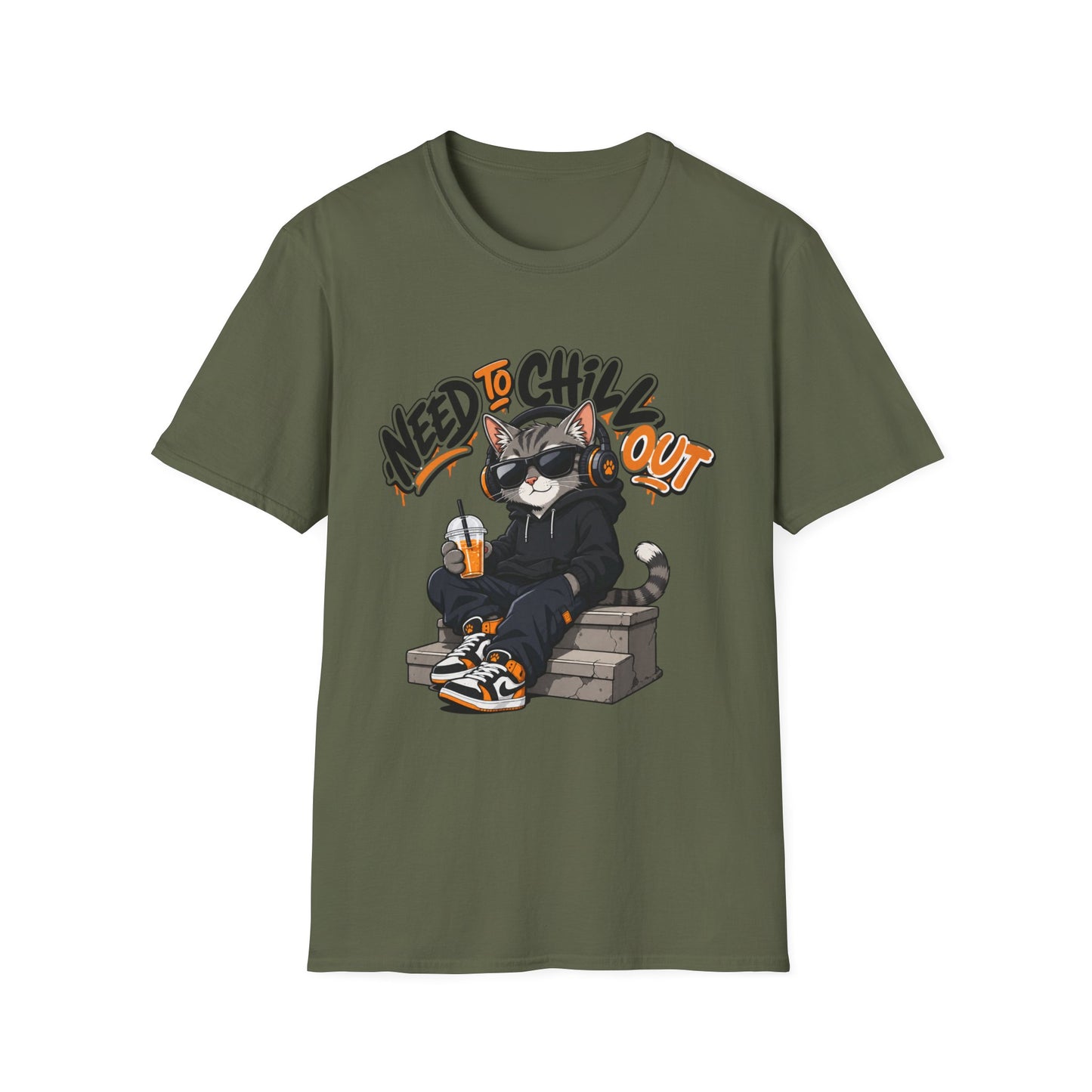 Need to Chill Out Cat T-Shirt — Relaxed Cool Cat Graphic Tee
