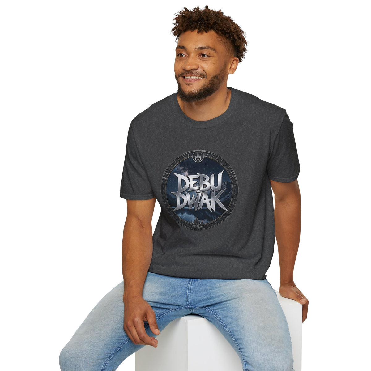 Debu Dwak Gothic Circle Graphic T-Shirt