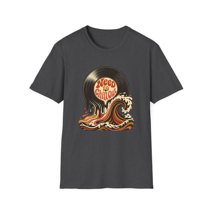 Need to Chill Out T-Shirt — Retro Vinyl Surf Wave Relaxed Tee
