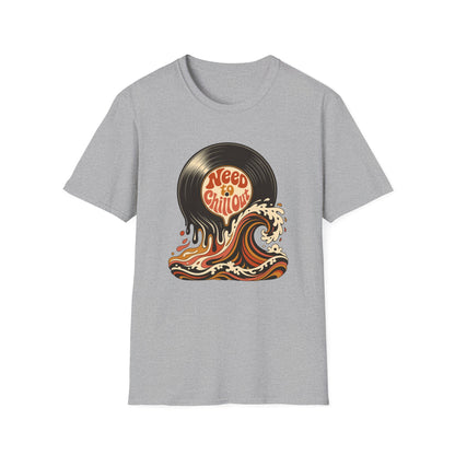 Need to Chill Out T-Shirt — Retro Vinyl Surf Wave Relaxed Tee